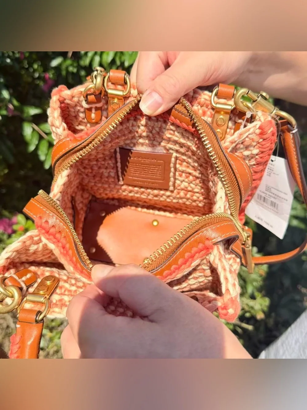 NWT COACH Rogue 20 With Crochet CJ635